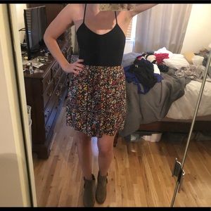 Black and floral sun dress!